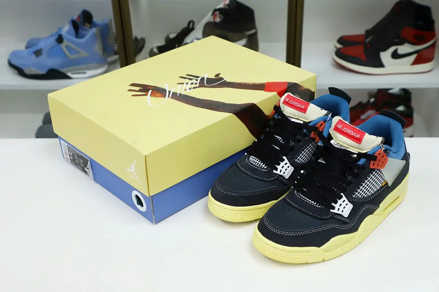 JORDAN RETRO Kimikick NOIR' AIR LA UNION X 'OFF 4 0808